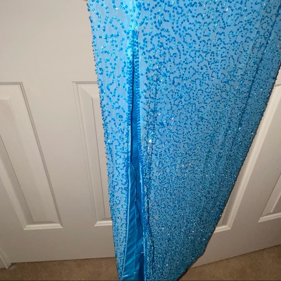 VTG SCALA Gown sequins medium 80s/90s - Picture 4 of 13